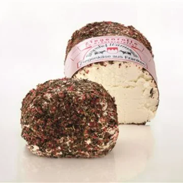 Fromage de chèvre aux herbes et aux baies roses de poivre bio 