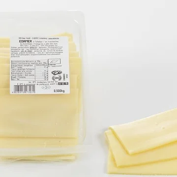 Fromage bio pâte mi-dure Edam 40% bio Biokreis tranche