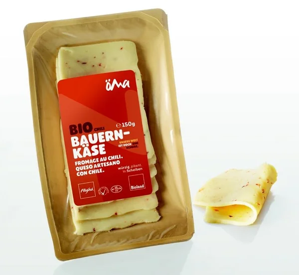 Fromage bio Bio-Païs aux herbes tranche