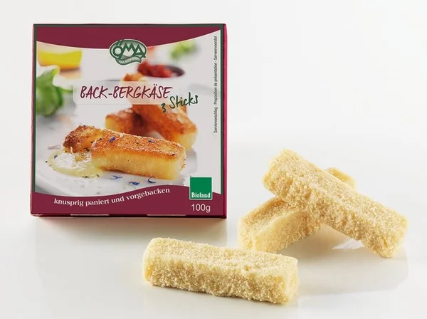 ÖMA FROMAGE DE MONTAGNE PANÉ BIOLAND100g