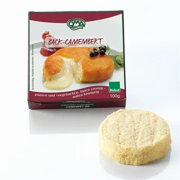 Camembert pané bio