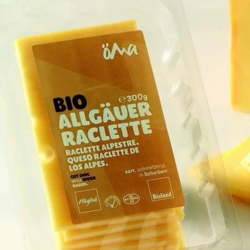 Raclette des Alpes bio tranche 